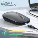Xiaomi Silent Dual-mode Wireless Mouse Type-C Charging 2.4g Dpi Adjustable Rechargeable Ergonomic Morandi Portable Office Mouse