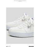 Casual Men's Sneakers Autumn 2025 New Style Winter Pure White Fiberglass Synthetic Lining Rubber Sole Unisex Leisure Shoes - M & M Global