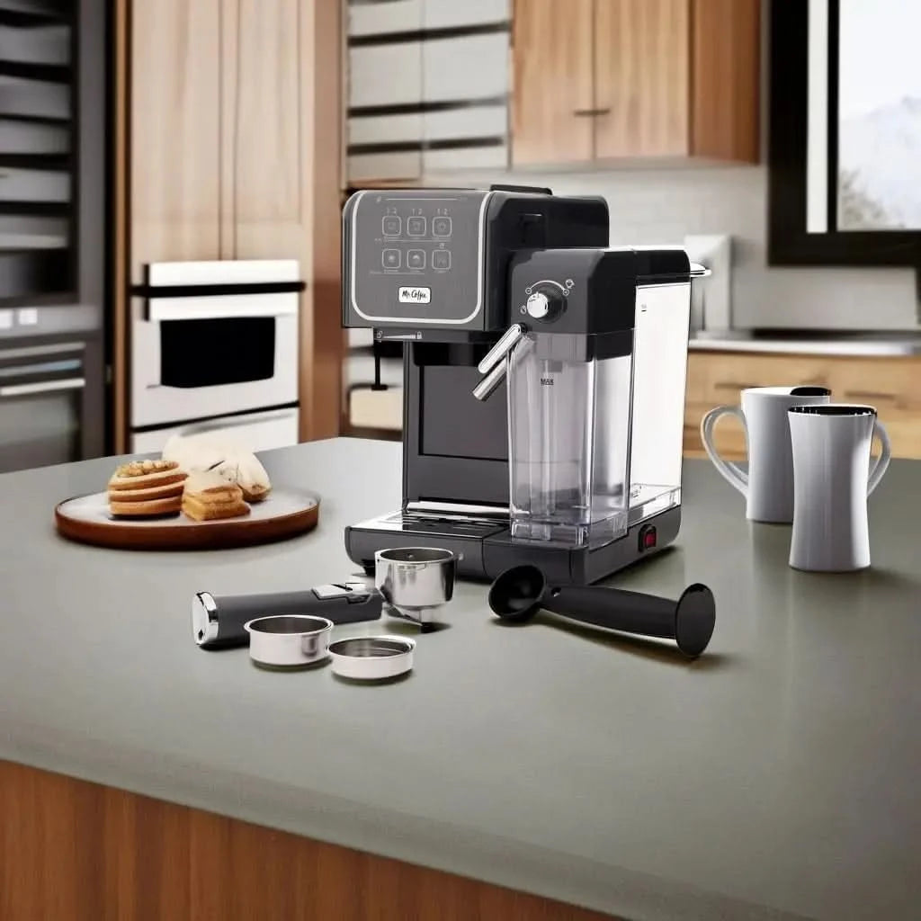 One-Touch CoffeeHouse+ Espresso, Cappuccino, and Latte Maker Home Coffee Machine with 19-Bar Italian Pump, and Milk Frother Idea - M & M Global