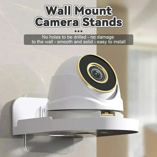 Punch-Free Security Surveillance Camera Stand New Traceless Wall-Mounted Bracket Home Self-Adhesive Drill-free Fixer 1pcs - M & M Global