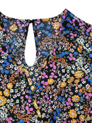 【Plus Size】 Floral Print Tie Shoulder Jumpsuit, Boho Casual Wide Leg Jumpsuit for Vacation Holiday, Women's Plus Clothing for Su