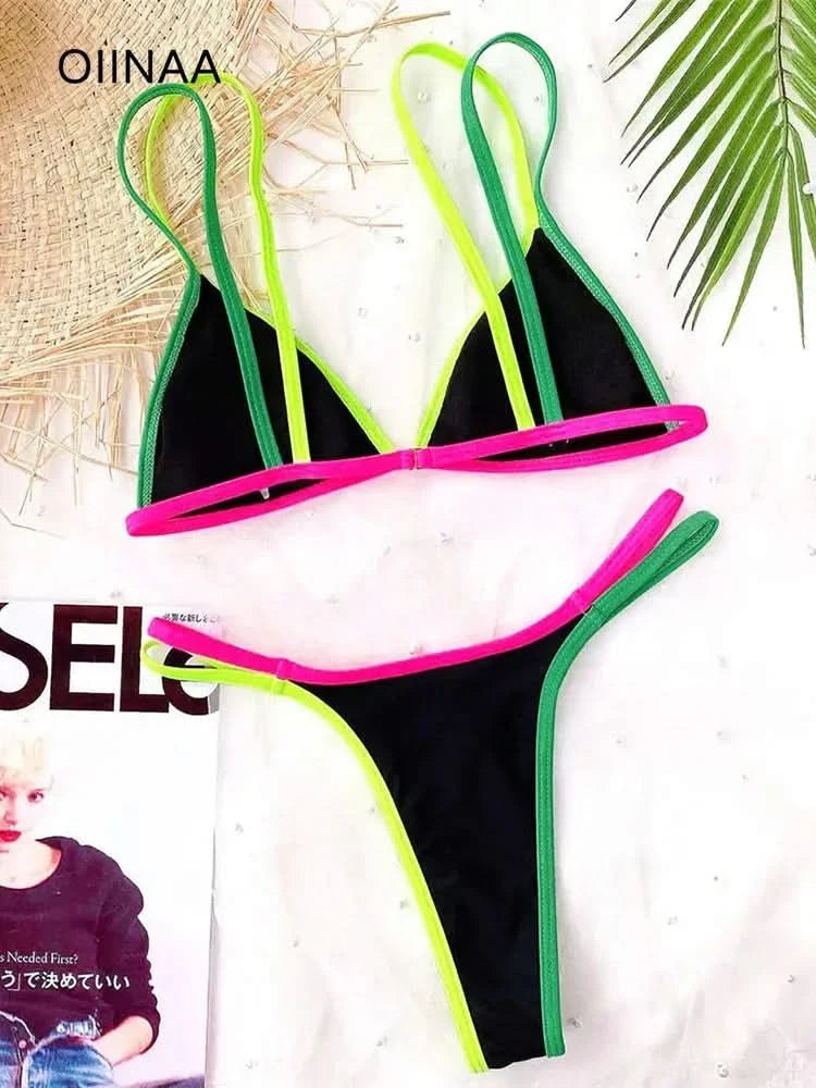Oiinaa Bathing Suit Women Bikinis Set Sexy Swimsuit Beachwear Bikini Sets Summer Beach Swimwear Bathing Suit Female Biquinis - M & M Global