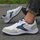 Men's Pu Leather Shoes 2025 New Lightweight Non-slip Sneakers Breathable Male Outdoor Running Shoes Lace Up Soft Sport Shoes - M & M Global