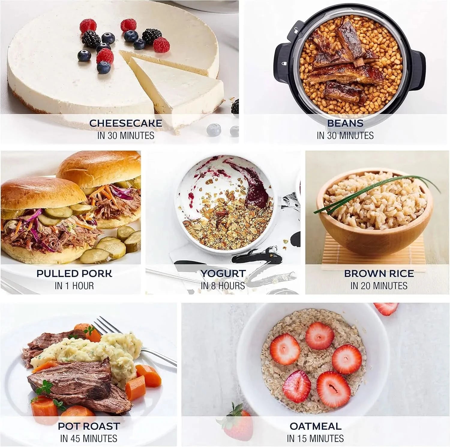 6 Quart Programmable Electric Multi-Cooker: Pressure Cooker, Slow Cooker, Rice Cooker, Yogurt Maker, Steamer and more - Stainles - M & M Global