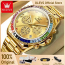 OLEVS 2939 Mens Watch Original Brand Quartz Watch Waterproof Luminous Watch For Men Multifunctional Chronograph Sport Date Reloj - M & M Global