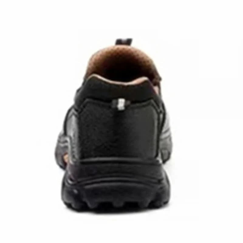 Mens Work Boots Composite Toe Safety Footwear Metatarsal Guard Puncture-Proof Construction Work Shoes Anti-Slip Rubber Outsole