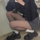 Women's New Fleece Tights Warm Winter Thicken Leggings Fake Translucent Pantyhose Thermal Sexy Stockings Female Velvet Leggings