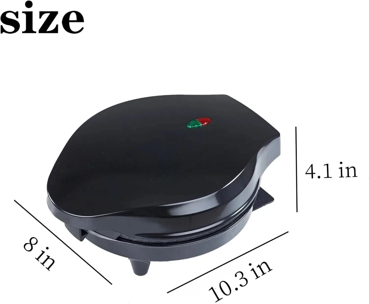 Mini Cupcake Maker, Makes 7 Mini Cakes, Non-Stick Surface, Easy-To-Clean, Perfect for Dessert, Breakfast, or Snacks, 1200W, Blac - M & M Global