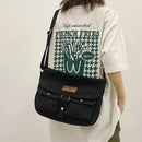 High Quality Canvas Handbag Shoulder Bags Large Capacity Crossbody Bags For Women Simple Casual Messenger Bag Student School Bag - M & M Global