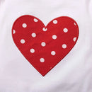 Baby Girl 0-18 Months 3PCS Clothing Set Love Short Sleeve Romper+Polka Dot Shorts+Headband Summer Daily Casual Newborn Baby Girl - M & M Global