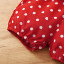 Baby Girl 0-18 Months 3PCS Clothing Set Love Short Sleeve Romper+Polka Dot Shorts+Headband Summer Daily Casual Newborn Baby Girl - M & M Global