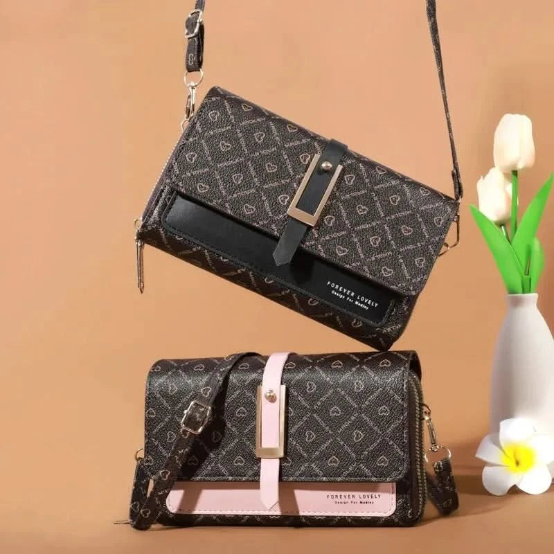Mini Women's Wallet Handbag Multi Card Large Capacity Casual Shoulder Bag Mobile Phone Packet Fashion New Style Crossbody Wallet - M & M Global