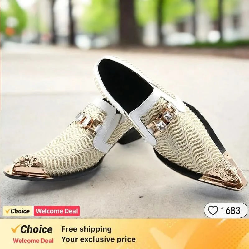 Luxury men's Oxford shoes, fashionable pointed purple brown men's formal shoes, snake skin printed handmade party shoes for men - M & M Global