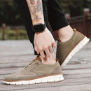 YRZL Men Casual Sports Shoes Anti Slip Wear-Resistant Breathable Cushioning Color Blocking Design Versatile Casual Sports Shoes - M & M Global