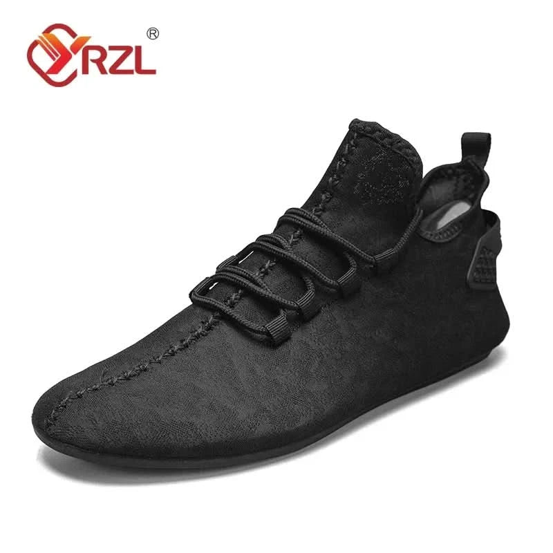 YRZL Men Mesh Loafers Driving Moccasins High Quality Flats Walking Shoes Breathable Non Slip Casual Loafers Summer Mens Shoes - M & M Global
