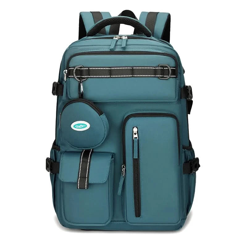 Fashionable large capacity multi pocket multifunctional outdoor travel backpack, handbag hiking bag suit - M & M Global