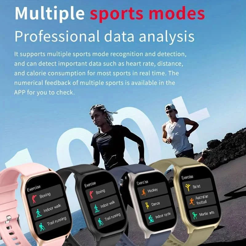 Smart watch, wireless calling /dial, multi -Sport mode,Suitable for men and women, Sleep Monitoring, for iPhone/Andriod