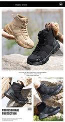 Work Boots Indestructible Safety Shoes Men Steel Toe Shoes Puncture-Proof Sneakers Male Footwear Shoes Women Non Slip Work Shoes