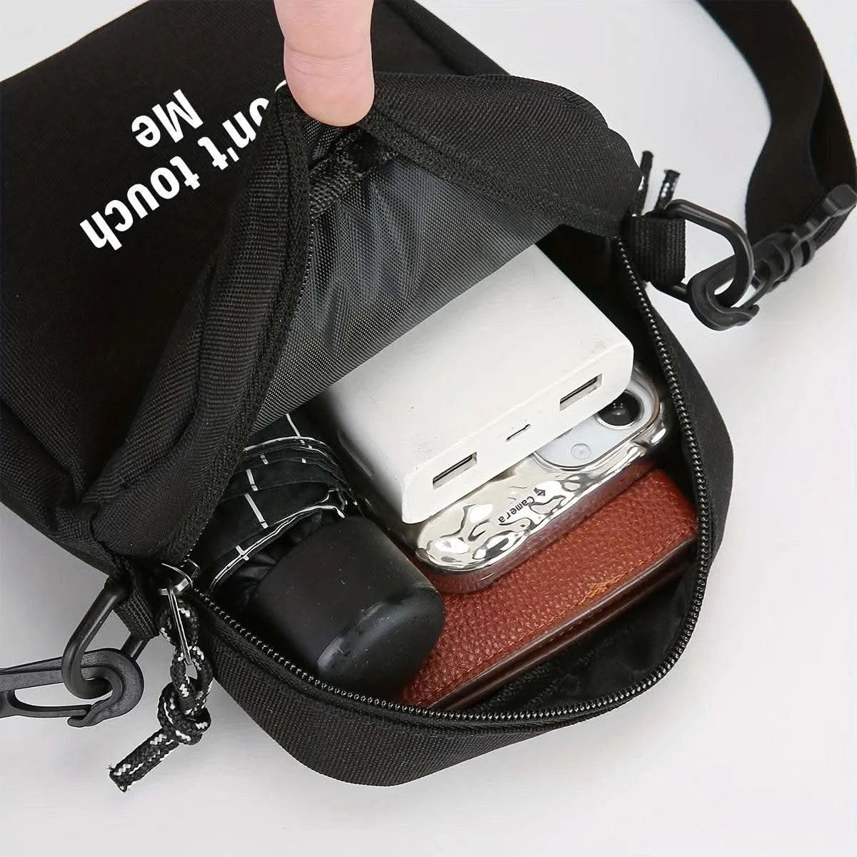 Casual Crossbody Bag Men's Shoulder Bag Commuter Advanced Sense New Large Capacity Travel Outdoor Oxford Cloth Bag - M & M Global