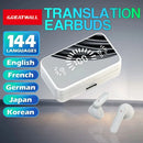 Great Wall AI Translation Earphones, ow latency touch, lossless high-definition sound quality, clear communication