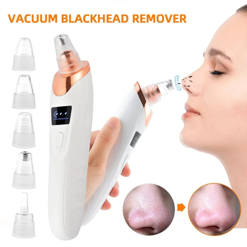 Nose Blackhead Remover Face Cleansing Beauty Machine Facial Suction Cleaner Pimple Dead Skin Remover Extractor Skin Care Tools - M & M Global