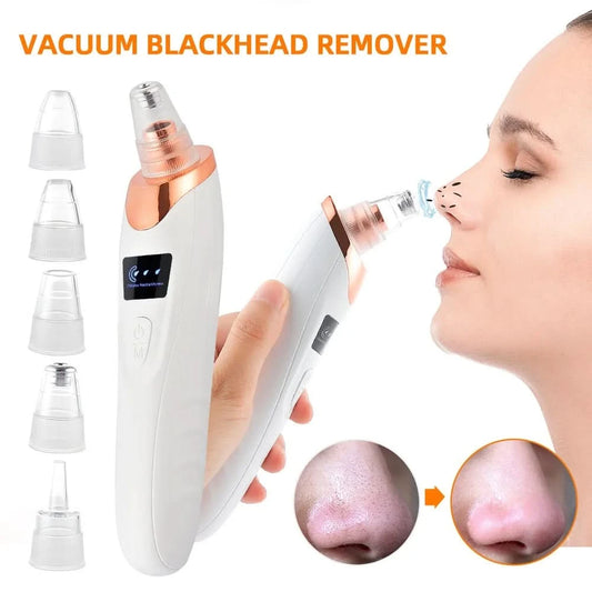 Nose Blackhead Remover Face Cleansing Beauty Machine Facial Suction Cleaner Pimple Dead Skin Remover Extractor Skin Care Tools - M & M Global