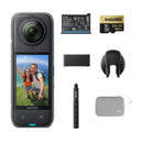 Insta360 X4 - 8K Waterproof 360 Action Camera, 4K Wide-Angle Video, Invisible Selfie Stick,  135 Min Last，Removable Lens Guards, - M & M Global