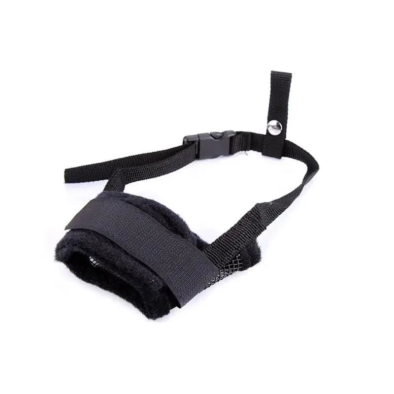 Pet Dog Adjustable Bark Bite Mesh Mouth Muzzle Grooming Anti Stop Chewing for Small Dogs Nylon Belt Dog Accessories Pet Products - M & M Global