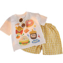 Cartoon Baby Boys and Girls Animals Clothing Sets Summer Short Sleeve Cotton Tops +Shorts PCS Casual - M & M Global