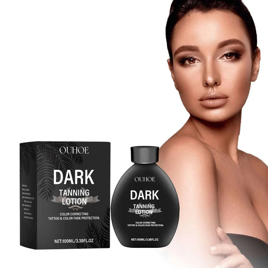 Dark Tanning Lotion for Summer Outdoor Sunbathing Light Texture Get An Even Tan Moisturizing Refreshing Blackening Care Lotion - M & M Global