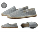 Women Sewing Flax Shoes Slip on Loafers Casual Shoes Man Espadrilles Hemp Canvas Flat Shoes Plus Size Fisherman Driving Footwear - M & M Global