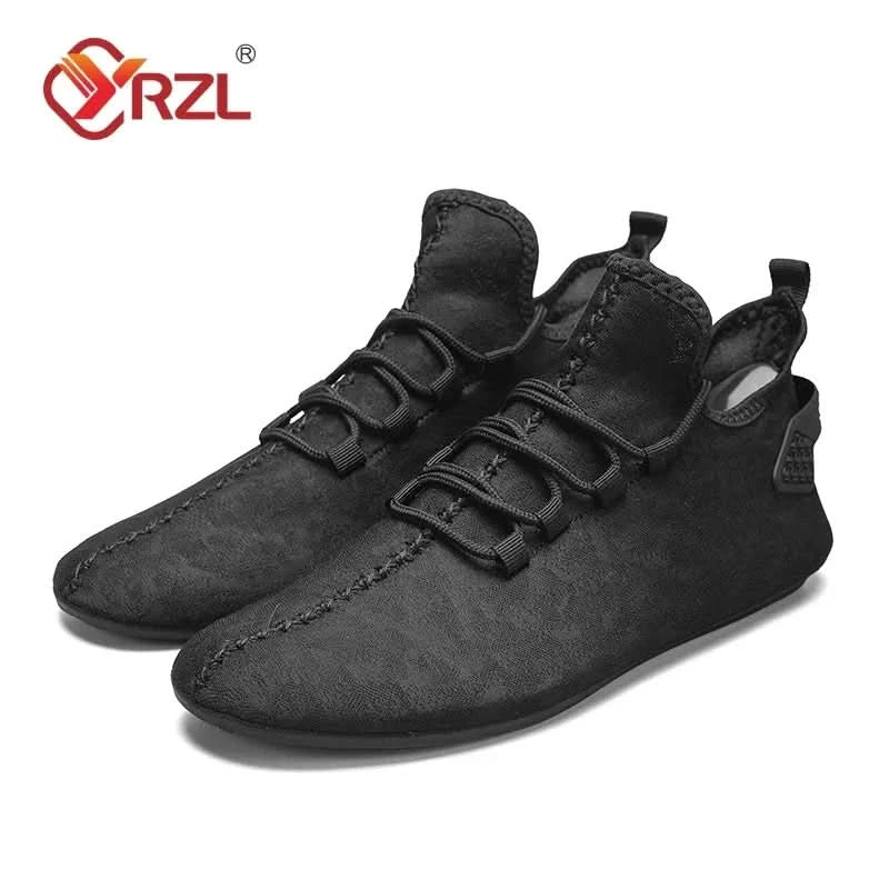 YRZL Men Mesh Loafers Driving Moccasins High Quality Flats Walking Shoes Breathable Non Slip Casual Loafers Summer Mens Shoes - M & M Global