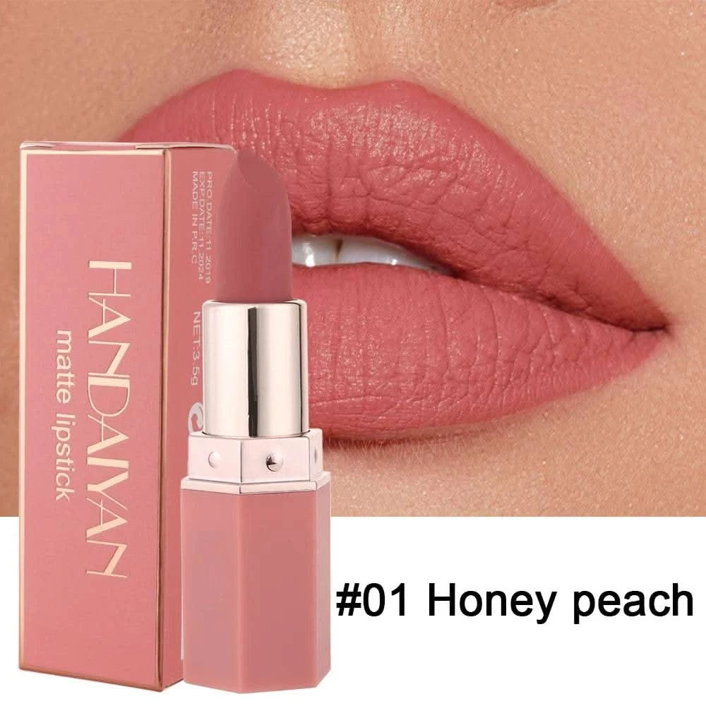 6-Color Matte Lipstick , Non-Fading, Non-Stick Cup Long-Lasting Velvet Finish, Smooth Matte Lip Color Waterproof Smudge-proof - M & M Global