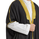 Muslim Arab Men Thobe Thawb Caftan Eid Jubba Thobe Mens Cardigan Abaya Long Dress Ramadan Robe Saudi Arab Musulman Caftan Dubai - M & M Global