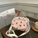 Corduroy Cartoon Shoulder Bag with Adjustable Strap Trendy Crossbody Bag Adorable Shoulder Bag Women Commute Bag - M & M Global