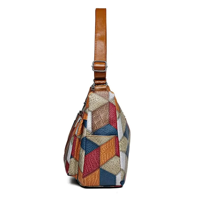 Women's Elegant Vintage Crossbody Bag Trendy HandBag Fashion Multi-pockets Shoulder Bag All-match Retro Crossbody Bag for Daily - M & M Global