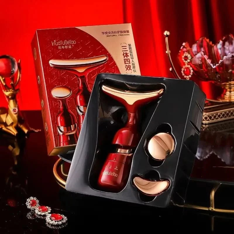 Home Electric Facial Beauty Device, Slimming and Skin Rejuvenation, Lifting and Firming Face and Eye Massager, Beauty Tool. - M & M Global