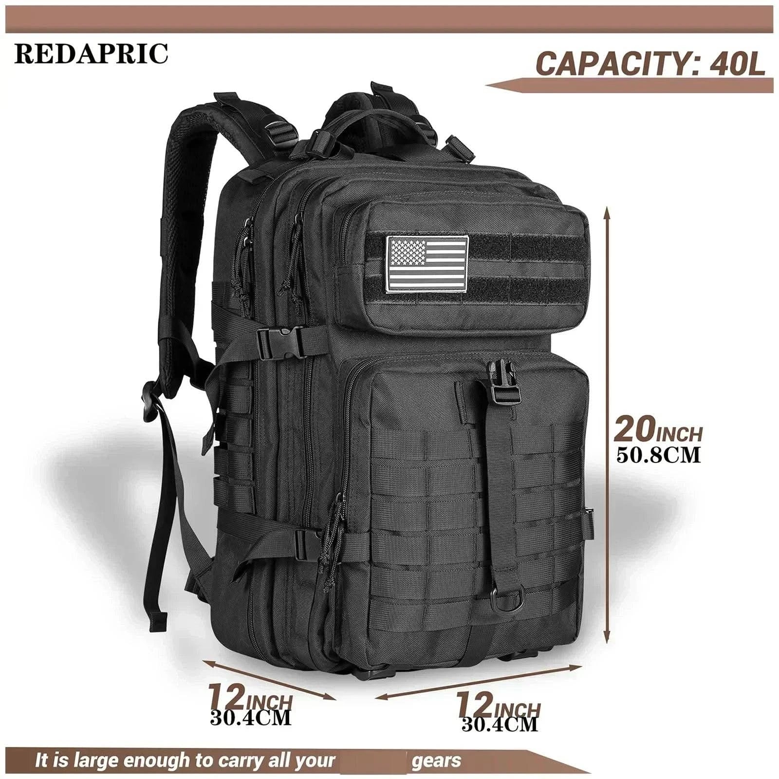 45L Man Tactical Backpacks HkingTraveling Bags Survival Outdoor 3P Assault Pack EDC Molle Pack For Trekking Hunting Bag - M & M Global