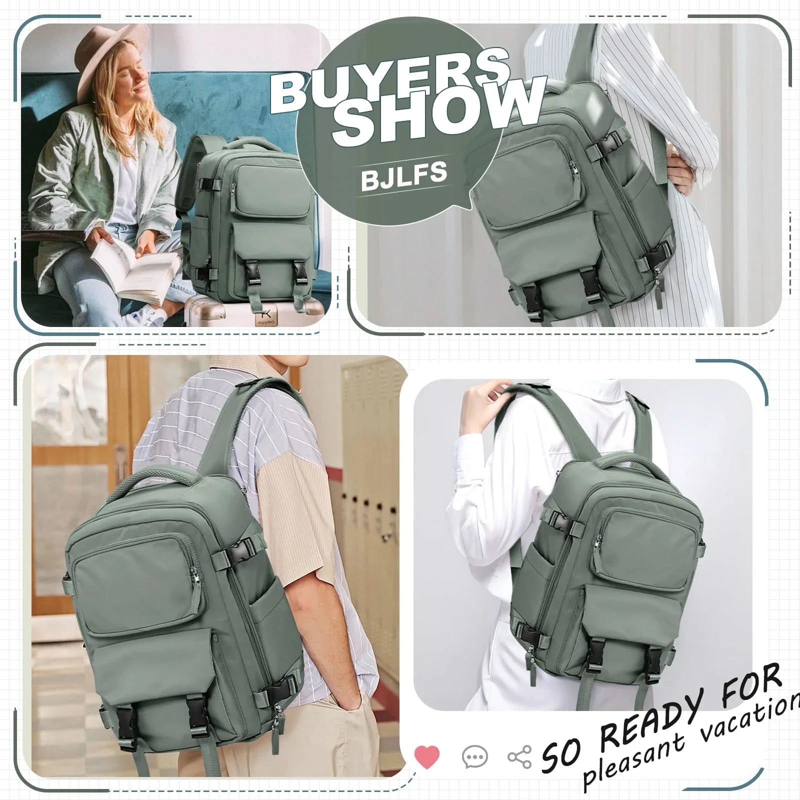 Travel Bakcpack for Women Reinforced Waterproof Notebook Backpack 45x36x20 Men Casual School Bakcpack Flight Cabin Bag 40x20x25 - M & M Global