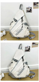 Techwear Style Outdoor Motorcycle Sport Single Shoulder Backpack Unisex Hip Hop Multifunction Chest Bag Tactical Crossbody Bag - M & M Global