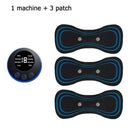 Neck Massager LCD Display EMS Electric Cervical Massage Patch Low-Frequency Pulse Muscle Stimulation Pad For Relaxation - M & M Global