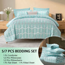 Teal geometric patterned bedding set with comforter, pillowcases, and flat sheet on a bed.
Comfora Cozy Bedding Set
sage green bedding
white bedding set
comforter set queen
floral duvet cover
Comfora Cozy Bedding Set
plush comforter set cozy pack
ultra-soft all-season comforter and shams
luxury cozy bedding set online
warm textured comforter set King/Queen

Green Plant Bedding


Botanical Quilt Set


Nature Print Bedding


5 Piece Bedding Set

7 Piece Bedding Set
