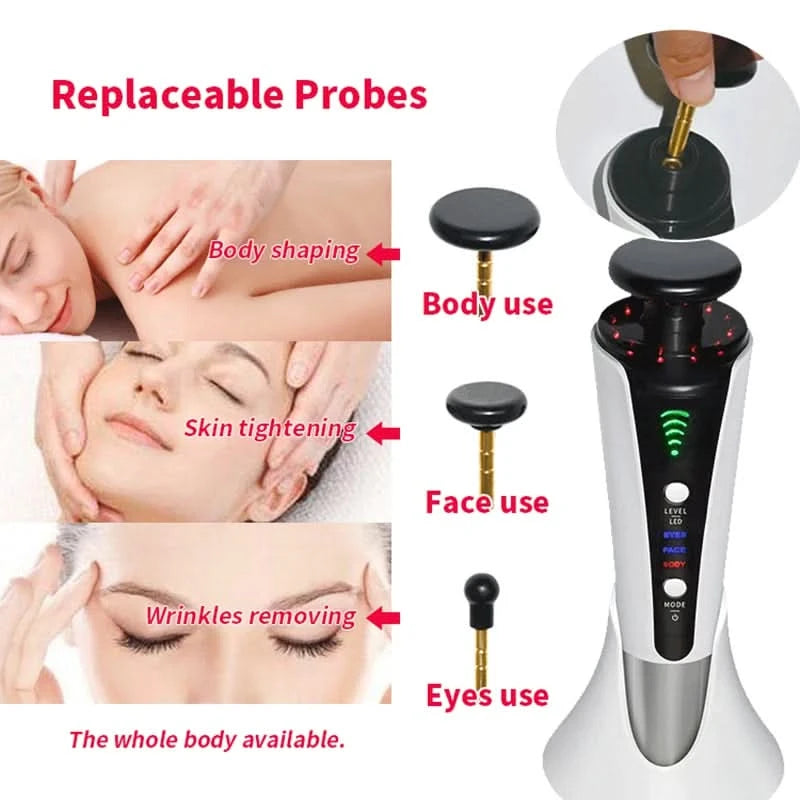 NEW 3 In 1 Skin Lifting Red Light Machine for Face Body Facial Rejuvenation Tighten Eye Bag Remove Chin V-line Up Beauty Device - M & M Global
