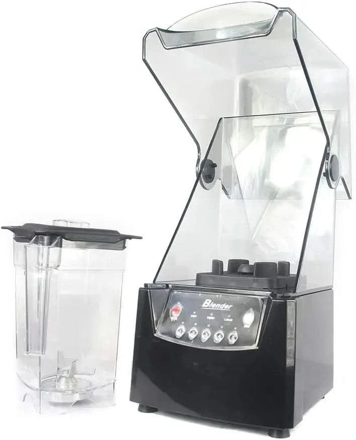 Soundproof Blender, 110V 2600W 1.8L Commercial Fruit Juice Smoothie Maker With Shield Quiet Sound Enclosure for Puree, Ice Crush - M & M Global