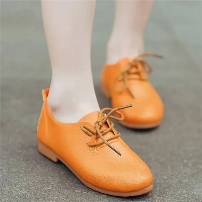 JGSHOWKITO Kids Shoes Boys Shoes Children's Casual Sneakers Girls Flats Candy Color Soft Lace-up Classical Comfortable Hot New - M & M Global