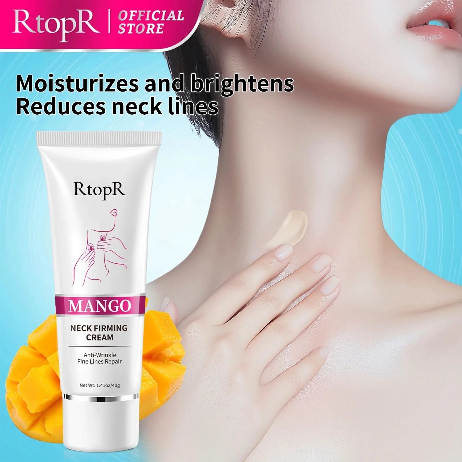 RtopR Neck Firming Wrinkle Remover Cream Rejuvenation Firming Skin Whitening Moisturizing Shape Beauty Neck Skin Care Products - M & M Global