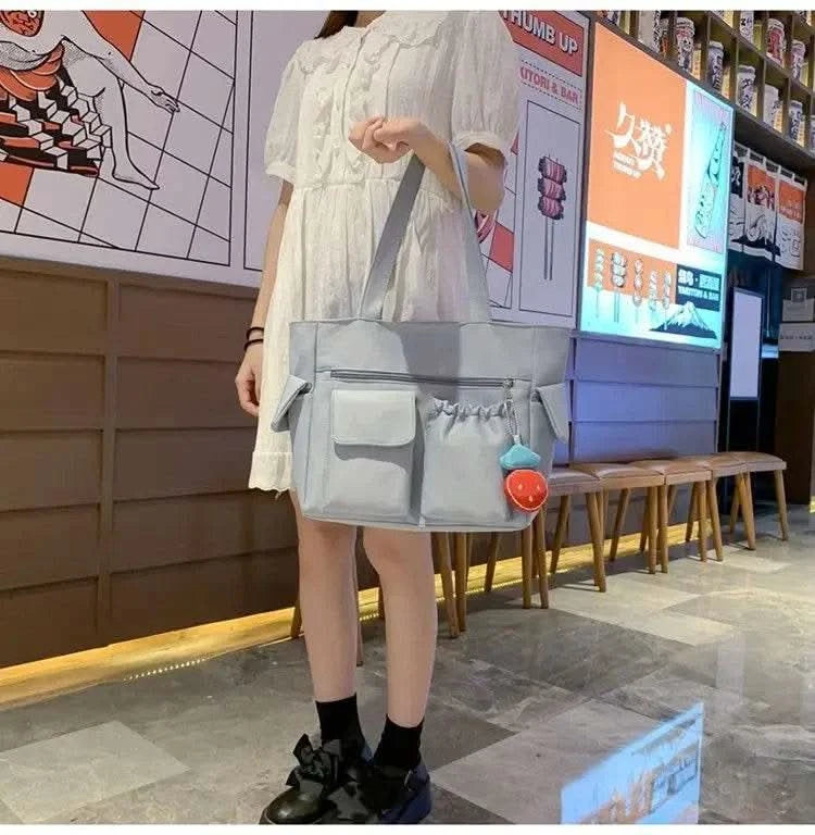Bag Women Messenger Bag Preppy Student Book Bag Nylon Shoulder Bags Commuter Handbag Women - M & M Global