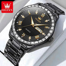 OLEVS 9906 Quartz Men's Watch Classic Fashion Men's Business Waterproof Stainless Steel Diamond dial Top Luxury Brand Men Watch - M & M Global