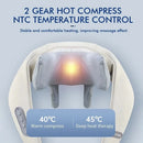 Wireless Neck Shoulder Massager 6D Heated Kneading Shiatsu Massage Shawl Cervical Back Massager for Electric Neck And Back - M & M Global