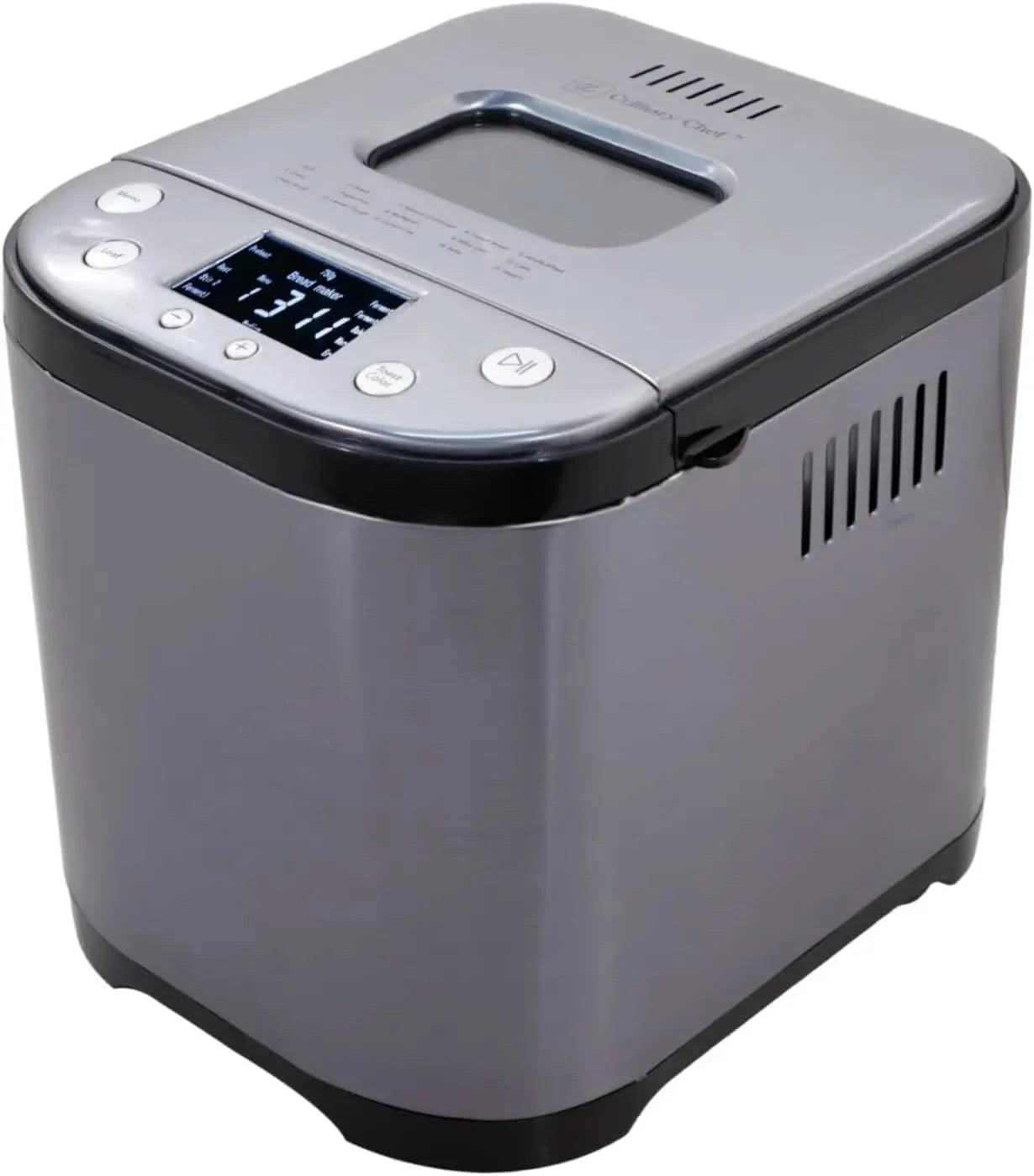Bread Maker Machine with Nonstick Bowl, Bread Hook, Measuring Cup & Spoon. 15-in-1, Gluten-Free Bread, Cake& Yogurt, 3 Crust Col - M & M Global
